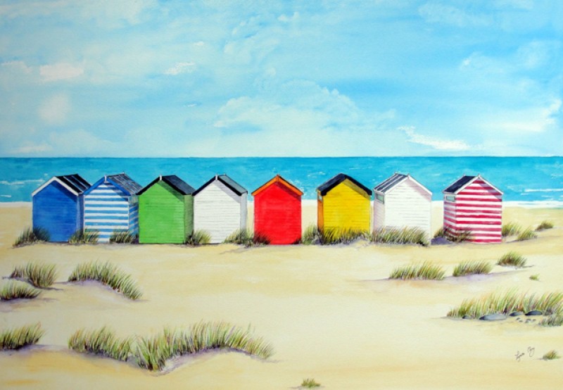 Southwold Beach Huts Card OUT OF STOCK
