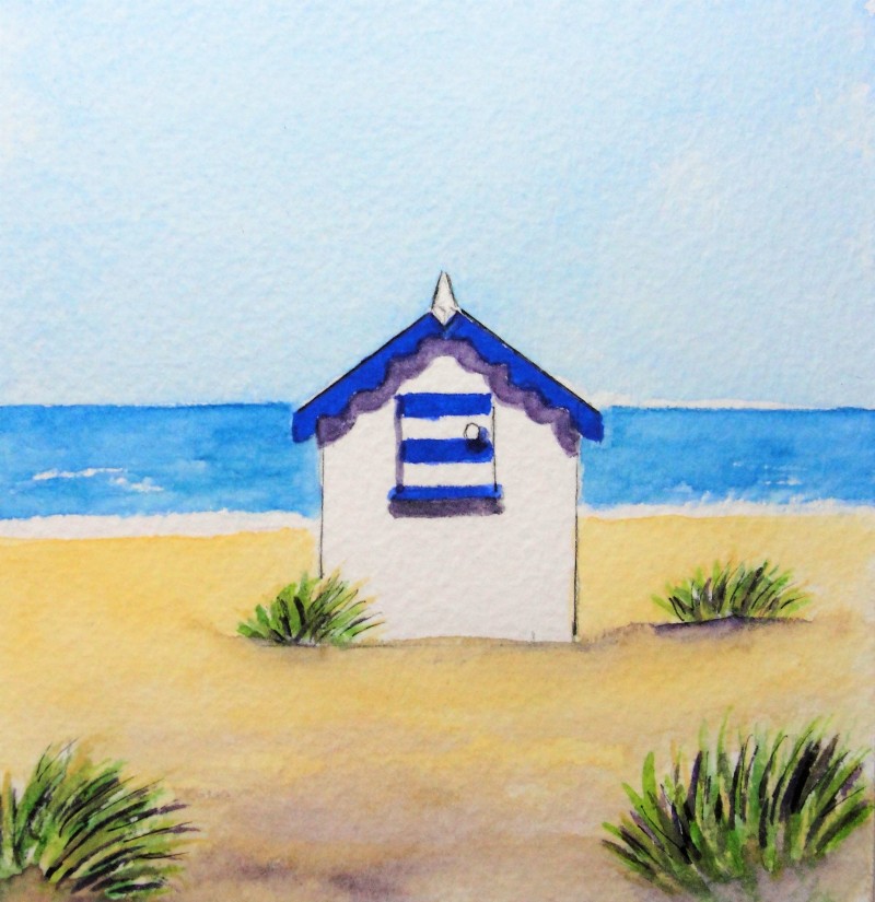 Cute Little Beach Hut Card