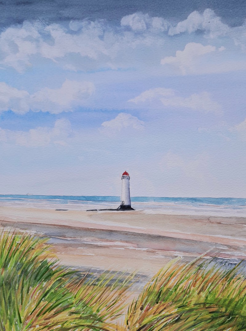Lighthouse original watercolour £100