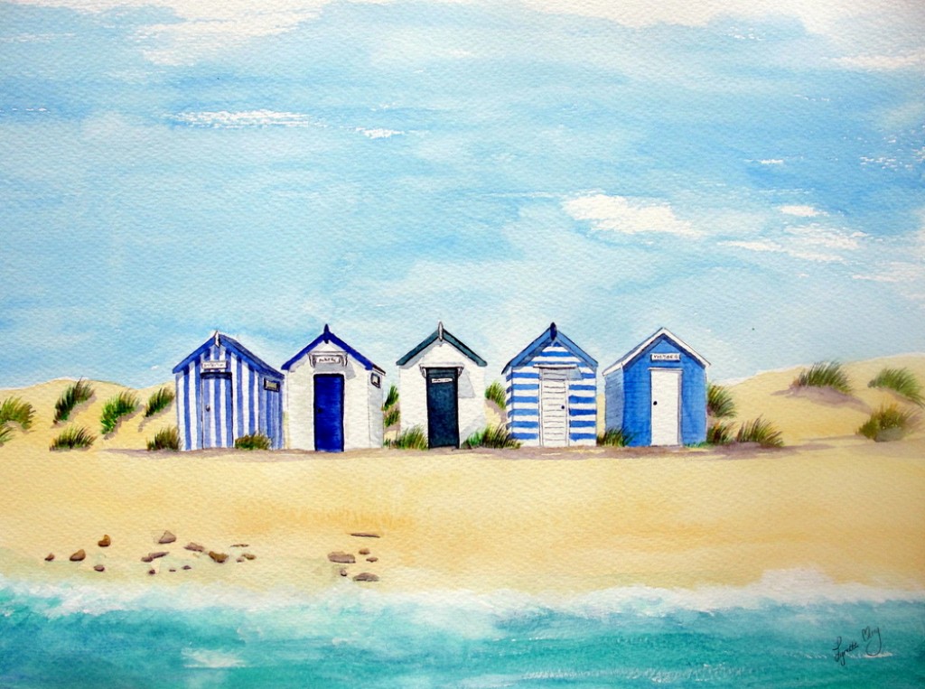 Beach Hut Paintings Sale