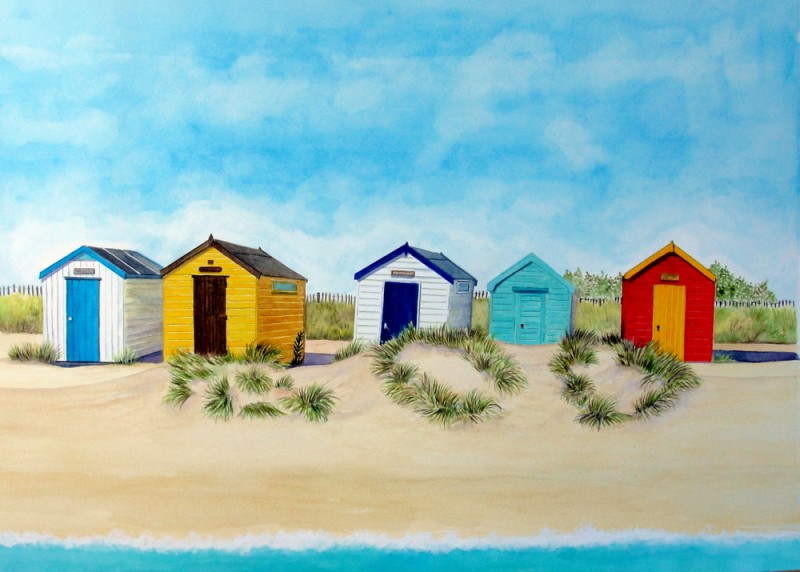 Southwold Huts and Sand Dunes - SOLD