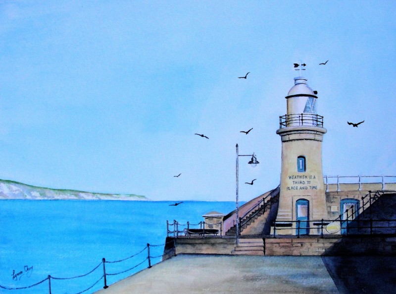 Folkestone Harbour Lighthouse -  A4 Print - SOLD OUT
