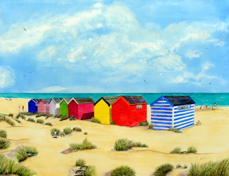 Southwold Beach Huts Print - £35